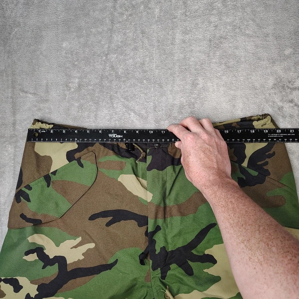US Military Pants Men Large Short Woodland Rain Pants Gore Extended Cold Weather